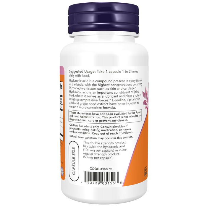 Acido Hialuronico 100 mg (60 veg caps)