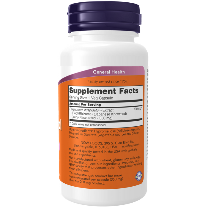 Resveratrol Extra Fuerte 350 mg (60 veg caps)