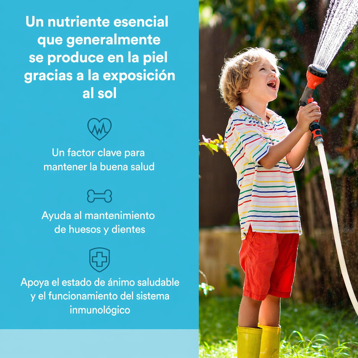 Vitamina D3 para Niños 10 mcg, 10 mcg (15 ml 0.5 oz), Natural Factors