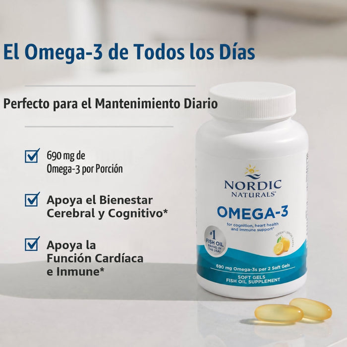 Omega 3, 690 mg (60 softgels), Nordic Naturals