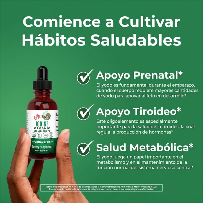 Yodo Organico, Liquido 30 ml (1 fl oz), Mary Ruth's