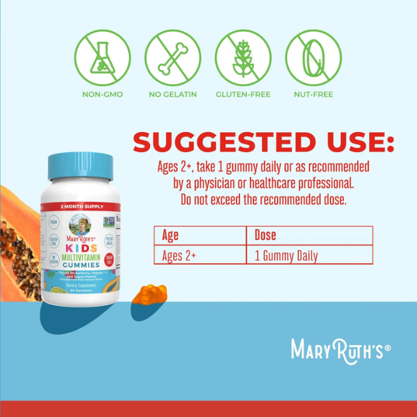 KIT #2 Multivitaminico para Niños + Omega-3 para Niños, Mary Ruth's
