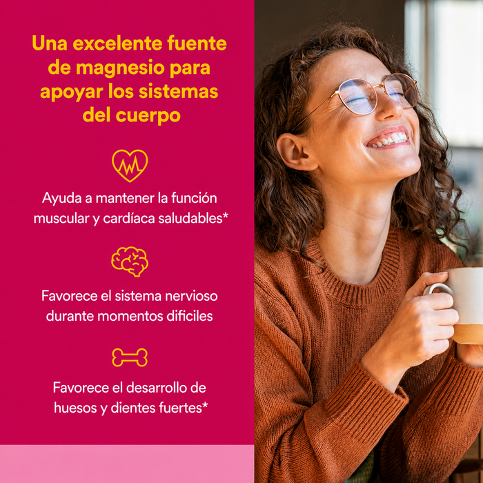 Glicinato de Magnesio 200 mg (120 vcap), Natural Factors