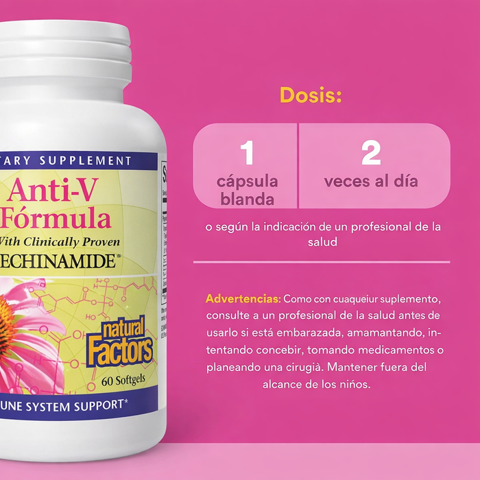 EX Sistema Inmune, Anti-V Formula (60 softgels), Natural Factors
