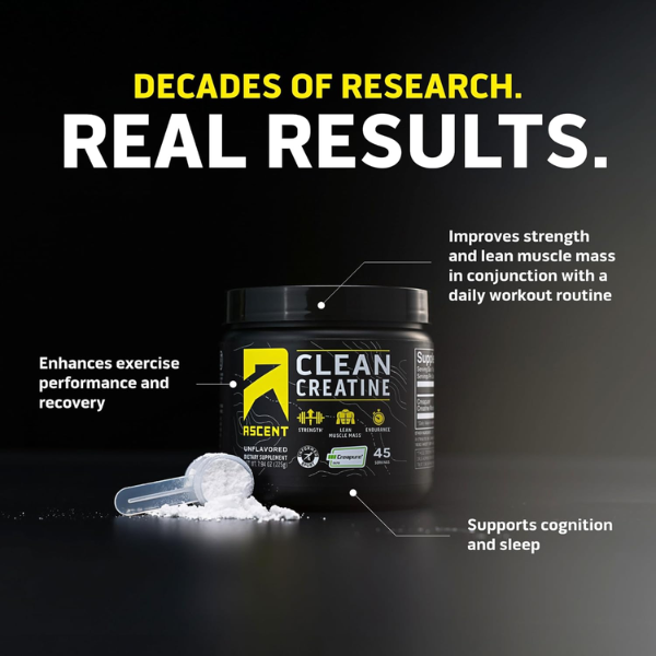 Creatina Clean Sin Sabor (7.94 oz / 225 g), Ascent