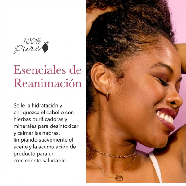 Shampoo para Cuero Cabelludo Sensible (8 fl oz 236 ml), 100% Pure