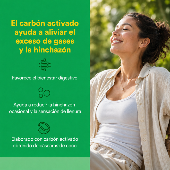 Carbon Activado 500 mg (90 softgels), Natural Factors