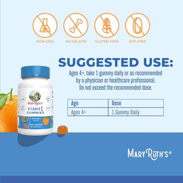 Vitamin C Gummies / vitaminCgummy-3PL /60 gummies Mary Ruths