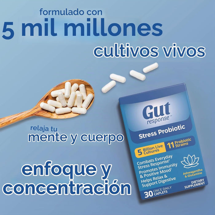 Probiótico para Estrés  GUT response™ (30 caplets), Windmill