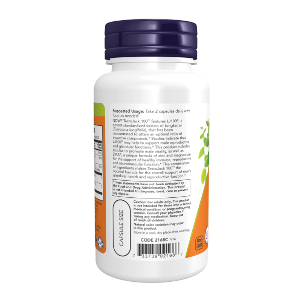 TestoJack 100™ Para Hombres (60 veg caps)