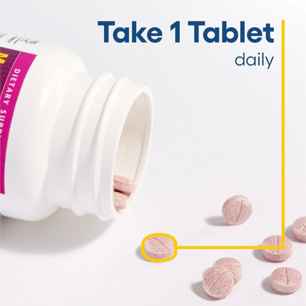 B12 Metilcobalamina 5,000 mcg Masticable (60 tabs), Natural Factors