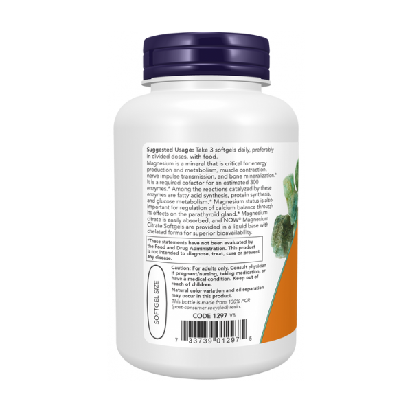 Magnesium Citrate 400mg (90 softgels) / Magnesium Citrate (Softgels)