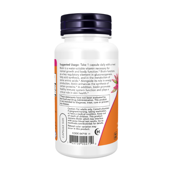 Biotin 5000 mcg (60 Veg Caps) / Biotin 5,000 mcg