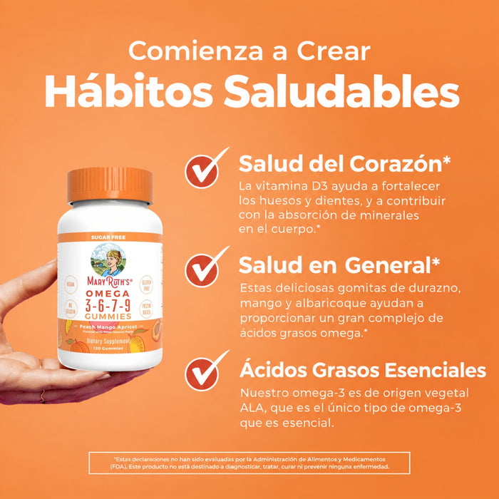 Omega 3-6-7-9 Gummies 120 units Mary Ruth