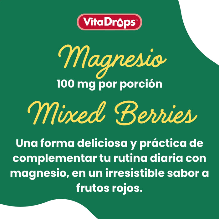 Magnesio Sabor Frutos Rojos VitaDrops™ (60 gomitas), Windmill