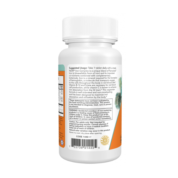 Iron Complex 27mg (100 Tablets)/ Iron Complex. Bisglycinate. No constipation.