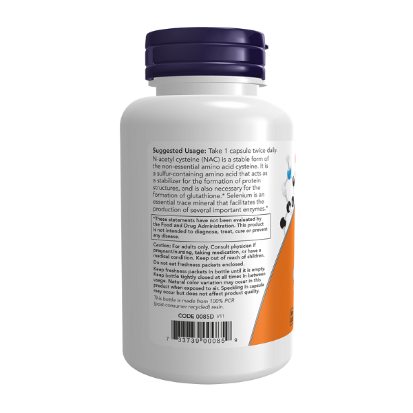 NAC N- Acetil Cisteina 600 mg (100 veg caps)