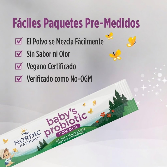 Probióticos para Bebés, Polvo (30 packs), Nordic Naturals