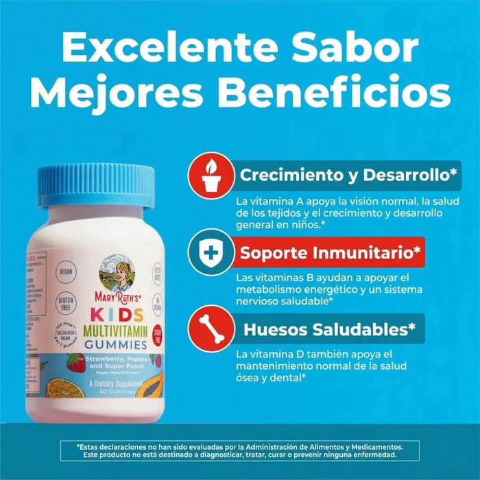 KIT #5 Multivitamínico + Omega-3 para Niños, Mary Ruth's