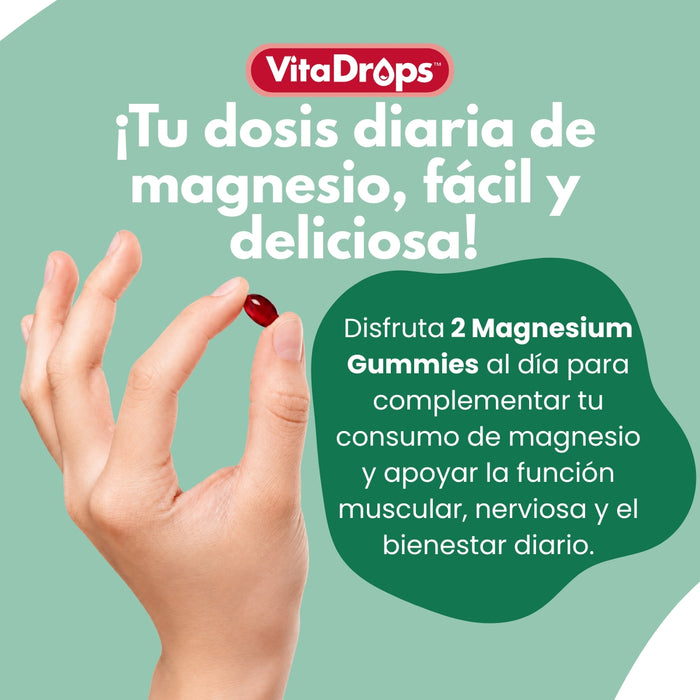 Magnesio Sabor Frutos Rojos VitaDrops™ (60 gomitas), Windmill