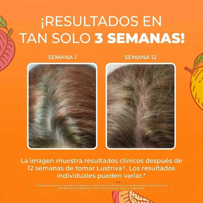 Multivitamínico + Crecimiento del Cabello Sabor Mango-Durazno (60 gomitas), MaryRuth's