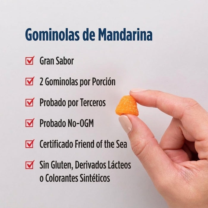 Omega-3 82 mg Sabor Mandarina (60 gomitas), Nordic Naturals