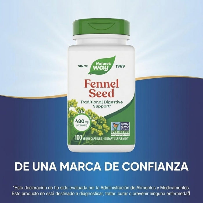 Semilla de Hinojo 480 mg (100 veg caps), Nature's Way