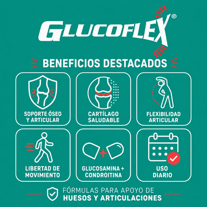 Glucosamina y CSA 2 al Día Glucoflex® (60 caplets), Windmill