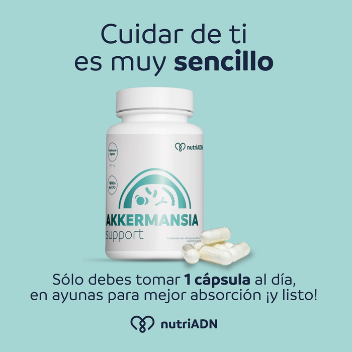 Apoyo a la Microbiota, Akkermansia Support (60 caps), NutriADN