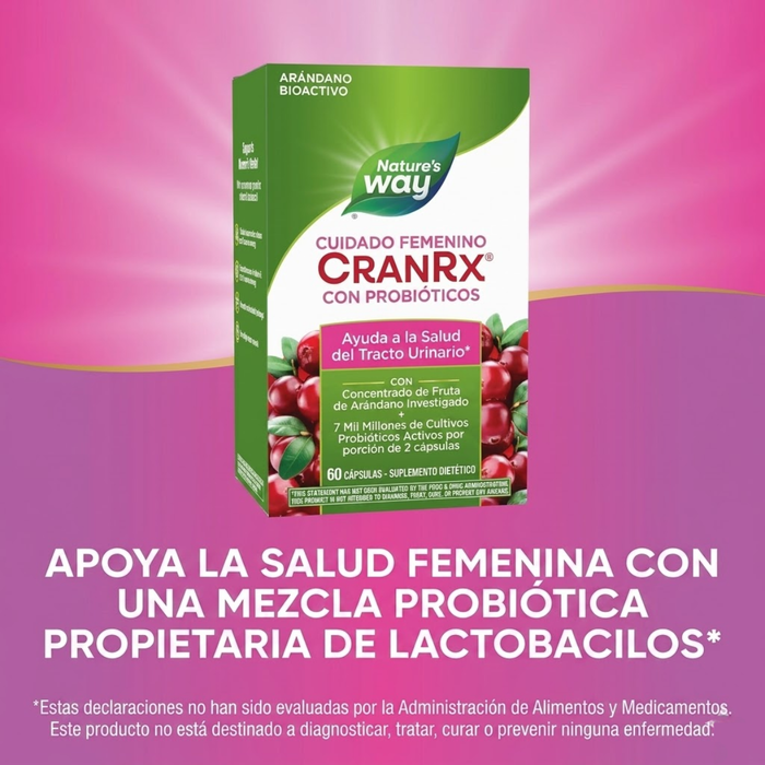Probióticos para Mujeres CranRx® (60 caps), Nature's Way