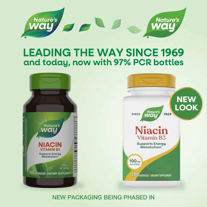 Niacina B3 100 mg (100 caps), Nature's Way