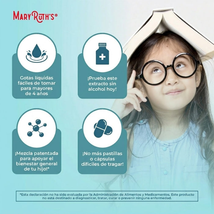 Enfoque y la Atencion de Niños, Organico, Liquido 30 ml (1 fl oz), Mary Ruth's