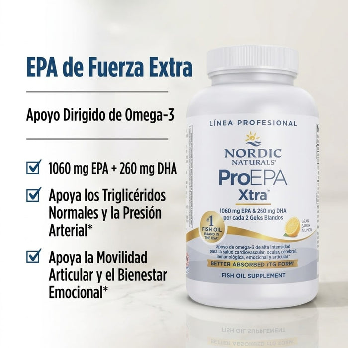 EPA 1060 mg DHA 260 mg ProEPA Xtra™ (120 softgels), Nordic Naturals