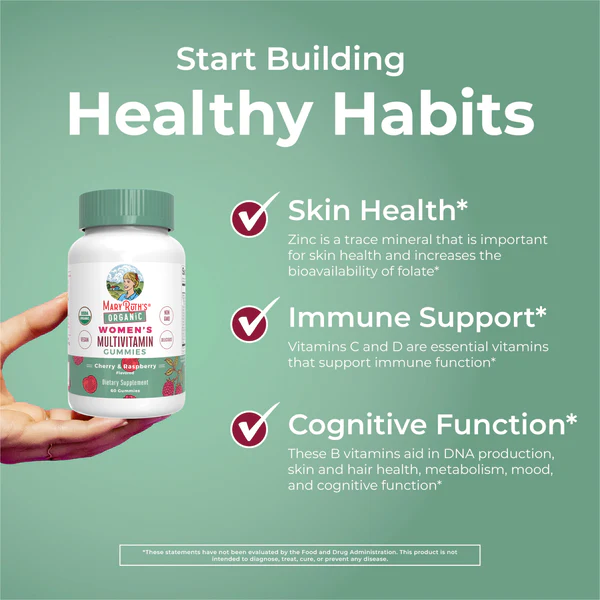 Women's Organic Multivitamin Gummies 60 Gummies Mary Ruth