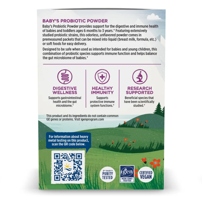 Probióticos para Bebés, Polvo (30 packs), Nordic Naturals
