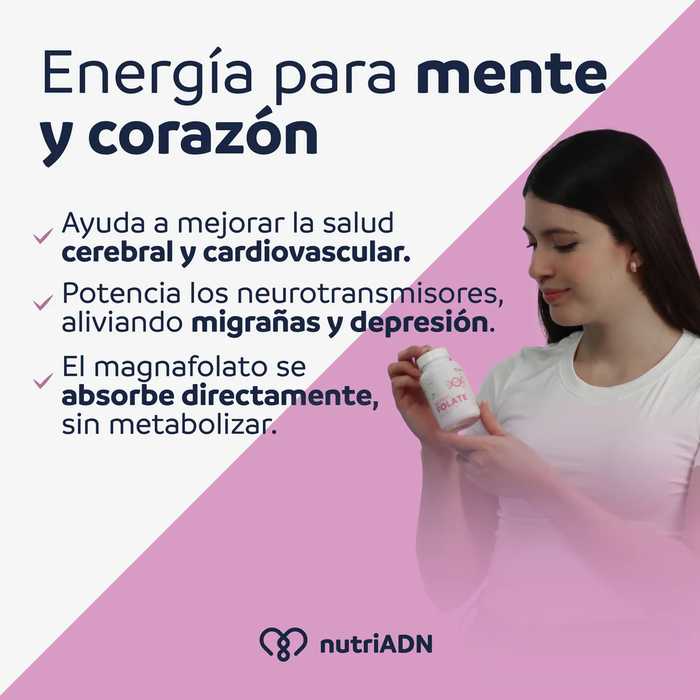 Salud Hormonal Femenina, Methyl Folate Support (60 caps), NutriADN