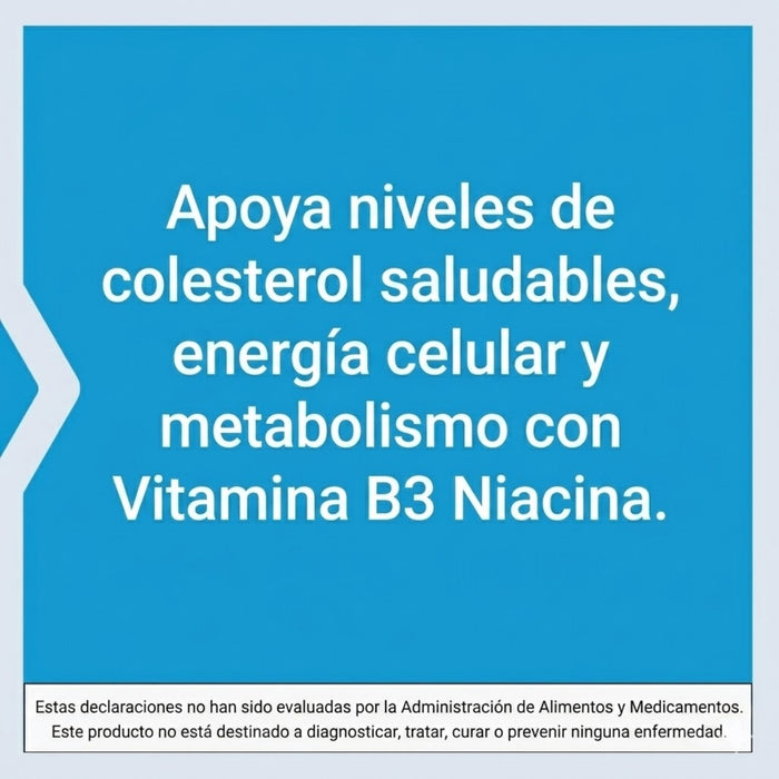 Vitamina B3 Niacina 500 mg (100 caps), Life Extension