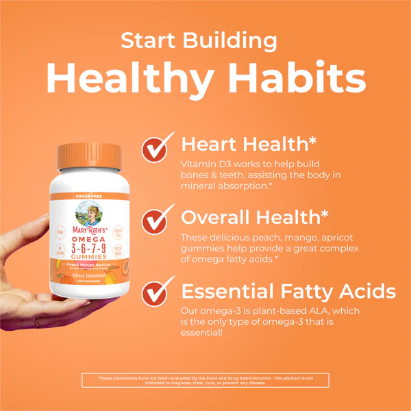 Omega 3-6-7-9 Gummies 120 units Mary Ruth