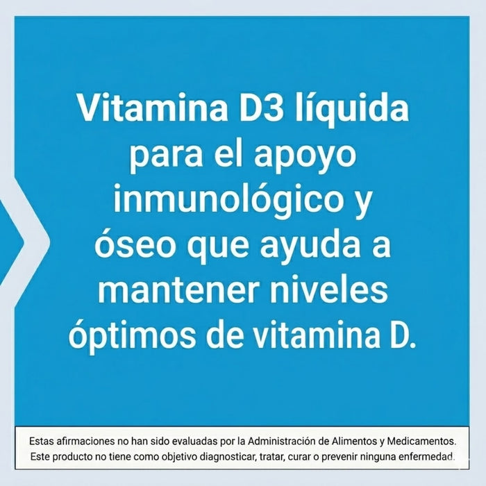 Vitamina D3 50 mcg (2000 IU), Líquida 29.5 ml (1 oz), Life Extension
