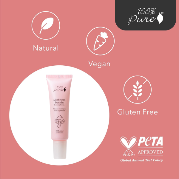 Serum Reafirmante de Péptidos de Hongos (1 fl oz 30 ml), 100% Pure