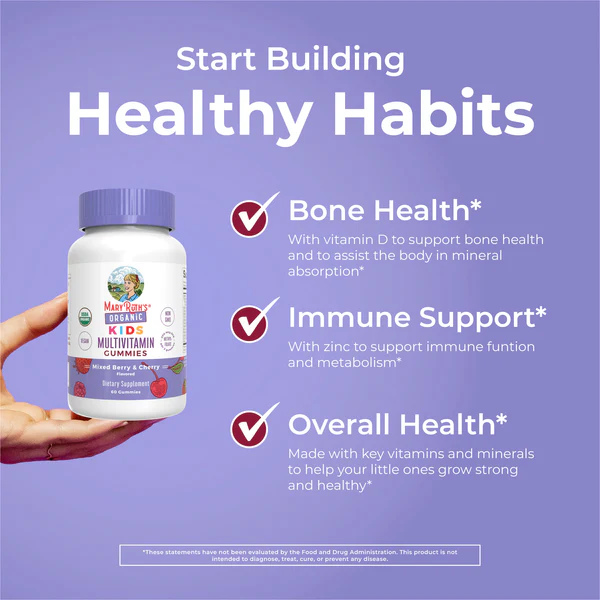 Organic Children's Multivitamin Gummies 60 Gummies Mary Ruth