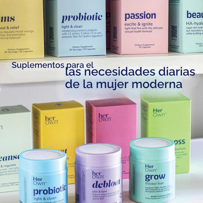 Probiótico y Detox del Cuerpo para Mujeres HerOwn® (60 caps), Windmill