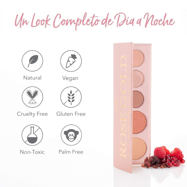 Paleta de Maquillaje Fruit Pigmented® Rose Gold, 100% Pure