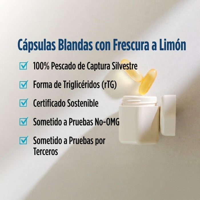 Ultimate Omega 2X Sabor Limón (60 softgels), Nordic Naturals