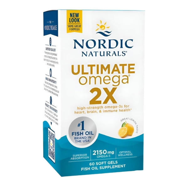 Ultimate Omega 2X Sabor Limón (60 softgels), Nordic Naturals