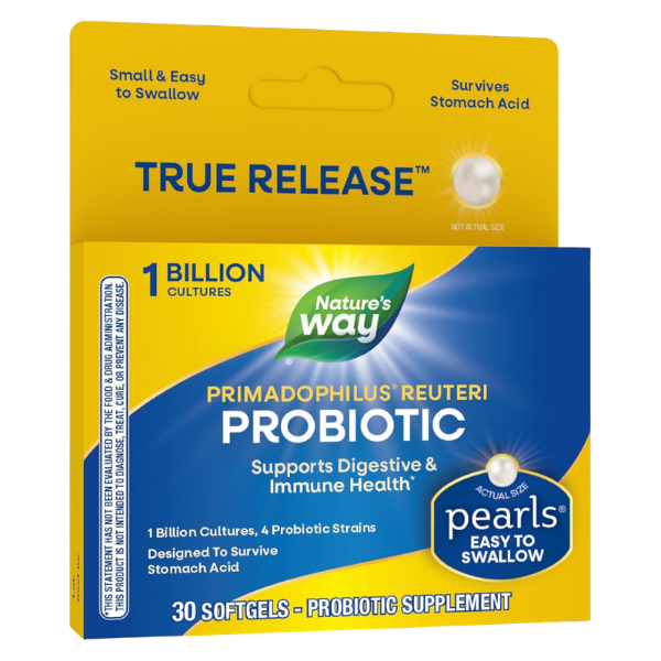 Probiótico Reuteri Perlas Primadophilus® (30 softgels) , Nature's Way
