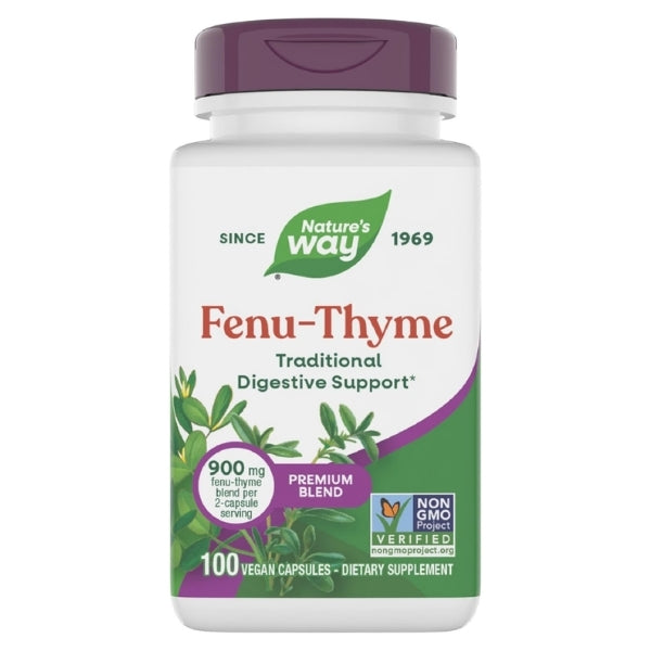 Apoyo Digestivo Fenu-Thyme (100 veg caps), Nature's Way