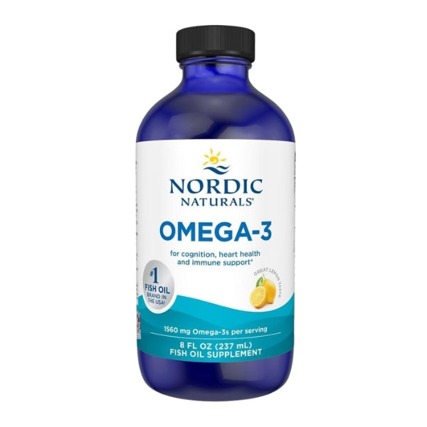 Omega-3 1560 mg Sabor Limón (8 fl oz 237 ml), Nordic Naturals