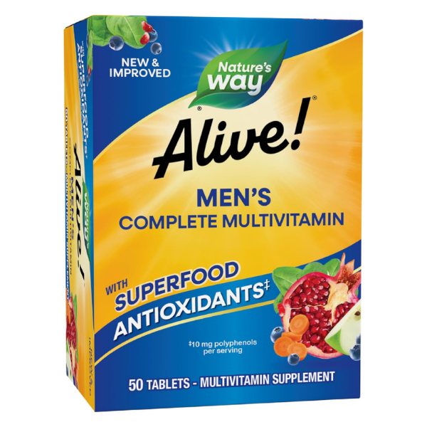 Multivitamínico Energía para Hombres Alive!® (50 tabs), Nature's Way