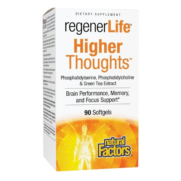3 Brains® Higher Thoughts® Salud Cognitiva y Cardiovascular (90 softgels), Natural Factors